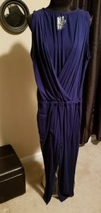 Previously loved Blue cotton jumpsuit